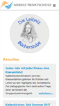 Mobile Screenshot of leibniz-privatschule.de